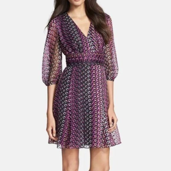 Diane Von Furstenberg Dresses & Skirts - Diane Von Furstenberg Silk Blend A Line Dress 8